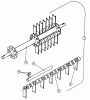 Husqvarna DT 20 A (968999190) - Dethatcher (2000-05 & After) Listas de piezas de repuesto y dibujos Dethatcher Shaft Assembly