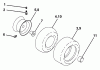 Husqvarna YTH 130 (954170026) (HEYTH130L) - Yard Tractor (2001-02 & After) Listas de piezas de repuesto y dibujos Wheels & Tires