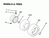 Husqvarna YTH 150 (954140007) - Yard Tractor (1997-12 & After) Listas de piezas de repuesto y dibujos Wheels And Tires