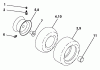 Husqvarna YTH 150 (954140007C) - Yard Tractor (1997-12 & After) Listas de piezas de repuesto y dibujos Wheels & Tires