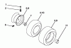 Husqvarna YTH 180 (954140010H) - Yard Tractor (1999-03 & After) Listas de piezas de repuesto y dibujos Wheels & Tires