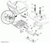Husqvarna YTH 2042 (96043009201) - Yard Tractor (2010-02 & After) Listas de piezas de repuesto y dibujos Seat Assembly