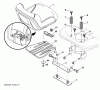 Husqvarna YTH 2042 (96043009202) - Yard Tractor (2010-04 & After) Listas de piezas de repuesto y dibujos Seat Assembly