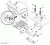 Husqvarna YTH 2042 (96043010600) - Yard Tractor (2009-12 & After) Listas de piezas de repuesto y dibujos Seat Assembly