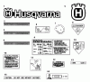 Husqvarna DT 18 (968981007) - Dethatcher (2000-12 & After) Listas de piezas de repuesto y dibujos Dethatcher / Seeder Decals