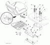 Husqvarna YTH 20K46 (96045000407) - Yard Tractor (2008-07 & After) Listas de piezas de repuesto y dibujos Seat Assembly