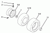 Husqvarna YTH 2148 (954572035) (LO21H48E) - Yard Tractor (2005-05 & After) Listas de piezas de repuesto y dibujos Wheels & Tires