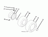 Jonsered LT2323 A2 (96041026300) - Lawn & Garden Tractor (2012-01) Listas de piezas de repuesto y dibujos WHEELS TIRES