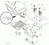 Husqvarna YTH 2348 (917.289570) - Yard Tractor (2010-04 & After) (Sears Craftsman) Listas de piezas de repuesto y dibujos Seat Assembly