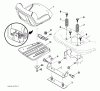 Husqvarna YTH 2348 (96043008600) - Yard Tractor (2009-08 & After) Listas de piezas de repuesto y dibujos Seat Assembly