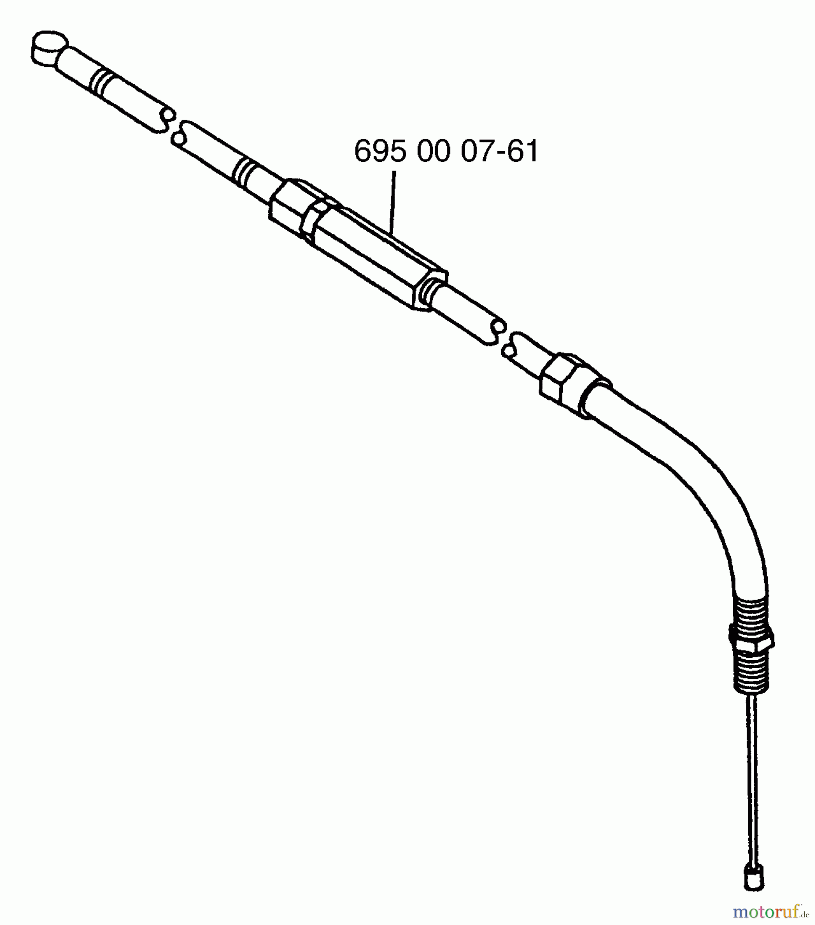  Husqvarna Bläser / Sauger / Häcksler / Mulchgeräte 145 BF - Husqvarna Backpack Blower (Carb II) (2001-04 & After) (California) Throttle Cable