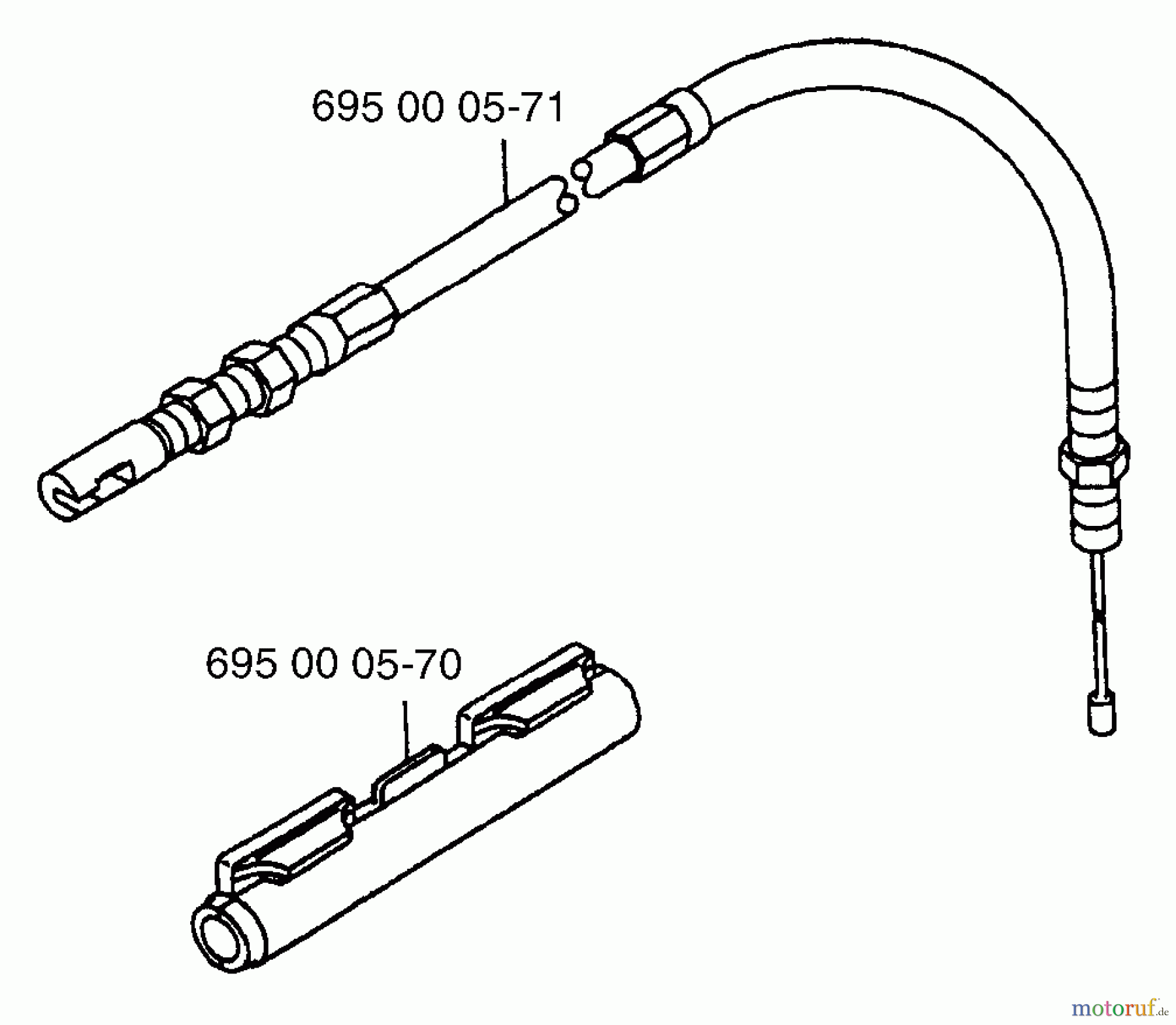 Husqvarna Bläser / Sauger / Häcksler / Mulchgeräte 145 BT - Husqvarna Backpack Blower (1997-05 & After) Secondary Throttle Cable