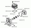 Husqvarna 155 BT - Backpack Blower (1998-10 & After) Listas de piezas de repuesto y dibujos Cylinder & Crankcase