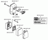 Husqvarna 155 BT - Backpack Blower (1998-10 & After) Listas de piezas de repuesto y dibujos Muffler & Air Filter
