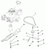 Husqvarna 600 C (601100023) - Walk-Behind Mower (2000-11 to 2001-05) Listas de piezas de repuesto y dibujos Blade And Belt