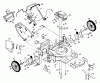 Husqvarna H56 SFG (954072501) - Walk-Behind Mower (1995-03 & After) Spareparts Rotary Lawn Mower - Model No. 56dhs (H56dhsb) - View A