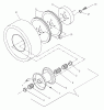 Husqvarna W 3614A (968999103) - Wide-Area Walk-Behind Mower (2000-02 to 2001-01) Listas de piezas de repuesto y dibujos Traction Wheel Assembly
