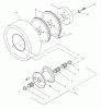 Husqvarna W 4814A (968999104) - Wide-Area Walk-Behind Mower (2001-02 & After) Listas de piezas de repuesto y dibujos Traction Wheel Assembly