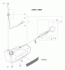 Husqvarna 180 BT - Backpack Blower (2008-10 & After) Listas de piezas de repuesto y dibujos Fuel Tank