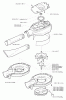 Husqvarna 225 BX - Handheld Blower Vacuum (2001-06 to 2006-08) Listas de piezas de repuesto y dibujos Housing / Impeller / Tubes