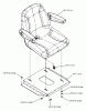 Husqvarna EZ 4217 KAA (968999291) - Zero-Turn Mower (2006-02 & After) Listas de piezas de repuesto y dibujos Seat Assembly
