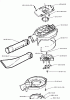 Husqvarna 225 HBV - Handheld Blower Vacuum (1996-09 to 1997-01) Listas de piezas de repuesto y dibujos Casing Assembly