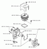 Husqvarna 40 B - Backpack Blower (1991-12 & After) Listas de piezas de repuesto y dibujos Cylinder & Crankcase