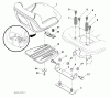 Husqvarna 2354GXLS (96043006800) - Lawn Tractor (2009-01 & After) Listas de piezas de repuesto y dibujos Seat