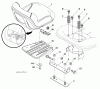 Husqvarna 2748GLS (96043006500) - Lawn Tractor (2008-12 & After) Listas de piezas de repuesto y dibujos Seat Assembly