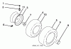 Husqvarna CT 126 (96041007701) - Lawn Tractor (2010-01 & After) Listas de piezas de repuesto y dibujos Wheels And Tires