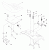 Husqvarna CT 130 (954170017) (HECT130B) - Lawn Tractor (1999-10 & After) Listas de piezas de repuesto y dibujos Seat Assembly