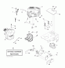 Husqvarna CTH 182T (96061031800) - Lawn Tractor (2010-11 & After) Listas de piezas de repuesto y dibujos ENGINE