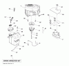 Husqvarna CTH 224T (96051003501) - Lawn Tractor (2012-03 & After) Listas de piezas de repuesto y dibujos ENGINE