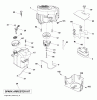 Husqvarna CTH 184T (96051003400) - Lawn Tractor (2012-01 & After) Listas de piezas de repuesto y dibujos ENGINE