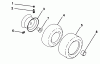 Husqvarna GT 200 (954140011A) - Garden Tractor (1997-12 & After) Listas de piezas de repuesto y dibujos Wheels & Tires