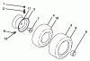 Husqvarna GTH 2548 (960230003) (917.279100) - Garden Tractor (2004-12 & After) (Sears Craftsman) Listas de piezas de repuesto y dibujos Wheels & Tires