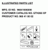 Husqvarna GTH 3052TF (96041026501) - Garden Tractor (2012-01 & After) Listas de piezas de repuesto y dibujos FREQUENTLY USED PARTS