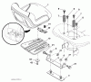 Husqvarna LGT 2554 (96045001502) - Lawn Tractor (2010-02 & After) Listas de piezas de repuesto y dibujos Seat Assembly
