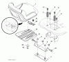 Husqvarna LGT 2654 (96043003601) - Lawn Tractor (2008-01 & After) Listas de piezas de repuesto y dibujos Seat Assembly