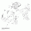 Husqvarna LGT 2654 (96045003800) - Lawn Tractor (2011-09 & After) Listas de piezas de repuesto y dibujos ENGINE