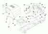 Husqvarna LR 122 (954140105B) - Lawn Tractor (2000-01 & After) Listas de piezas de repuesto y dibujos Hood
