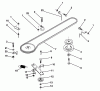 Husqvarna LT 100 (954000312) (H1036A) - Lawn Tractor (1991-07 & After) Listas de piezas de repuesto y dibujos Ground Drive