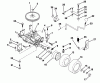 Husqvarna LT 100 (954000312) (H1036A) - Lawn Tractor (1991-07 & After) Listas de piezas de repuesto y dibujos Transaxle