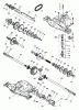 Husqvarna LT 125 (954002711) (HC12542C) - Lawn Tractor (1996-04 & After) Listas de piezas de repuesto y dibujos Dana Transaxle