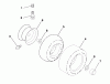 Husqvarna LT 125 (954170001) (HE12536C) - Lawn Tractor (1998-10 & After) Listas de piezas de repuesto y dibujos Wheels & Tires