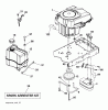 Husqvarna LT 152 (96041002907) - Lawn Tractor (2011-07 & After) Listas de piezas de repuesto y dibujos ENGINE