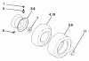 Husqvarna LT 18542 A (954571748) - Lawn Tractor (2003-11 & After) Listas de piezas de repuesto y dibujos Wheels & Tires