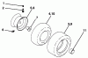 Husqvarna LTH 120 (954140003) (HCLTH120A) - Lawn Tractor (1997-11 & After) Listas de piezas de repuesto y dibujos Wheels & Tires