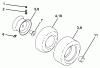 Husqvarna LTH 120 (954140106A) - Lawn Tractor (1999-10 & After) Listas de piezas de repuesto y dibujos Wheels & Tires