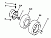 Husqvarna LTH 125 (954002721) (HC125H42C) - Lawn Tractor (1996-04 & After) Listas de piezas de repuesto y dibujos Wheels And Tires